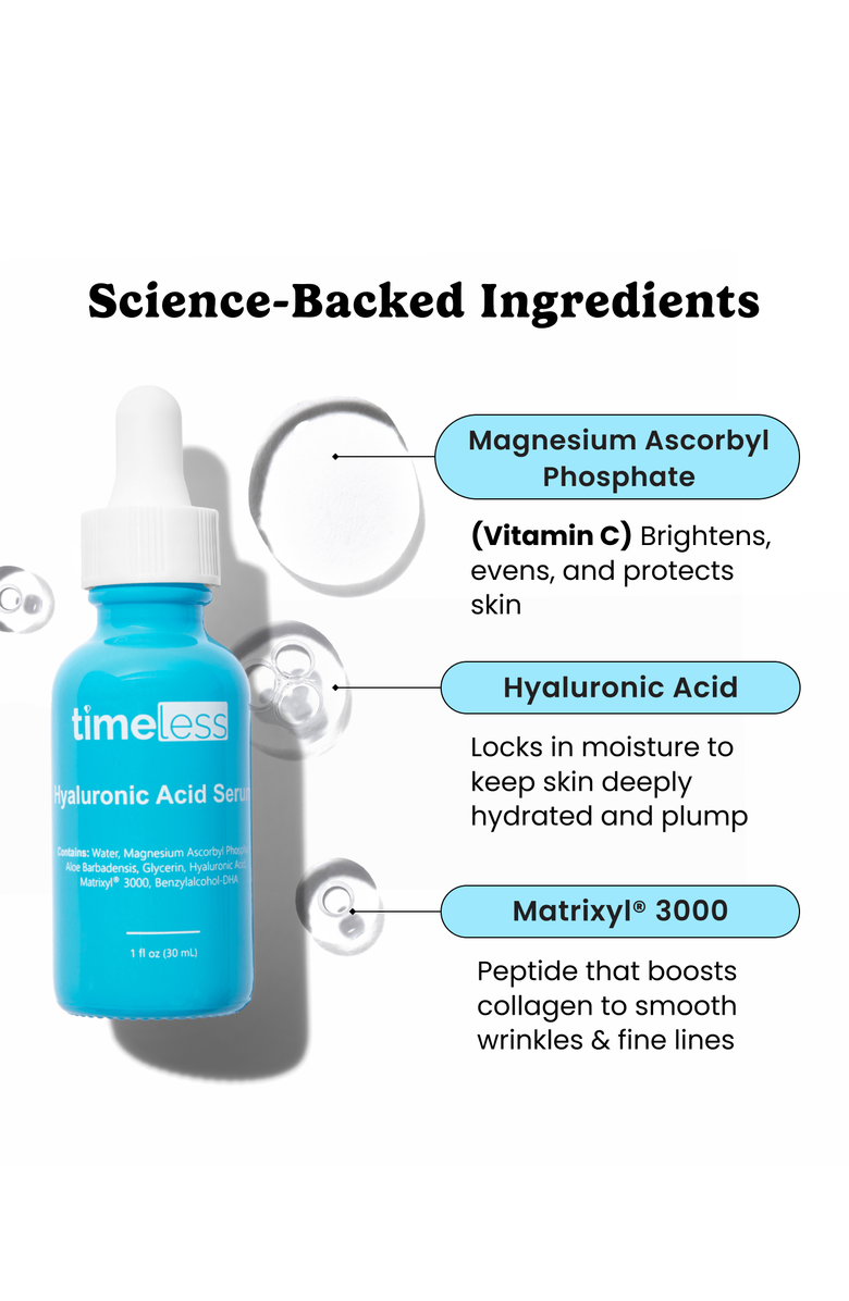 Timeless Skin Care Hyaluronic Acid Vitamin C Serum, Alternate, color, 4Oz