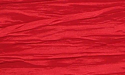 Alex Evenings Bow Crinkle One-shoulder Cocktail Dress In Red