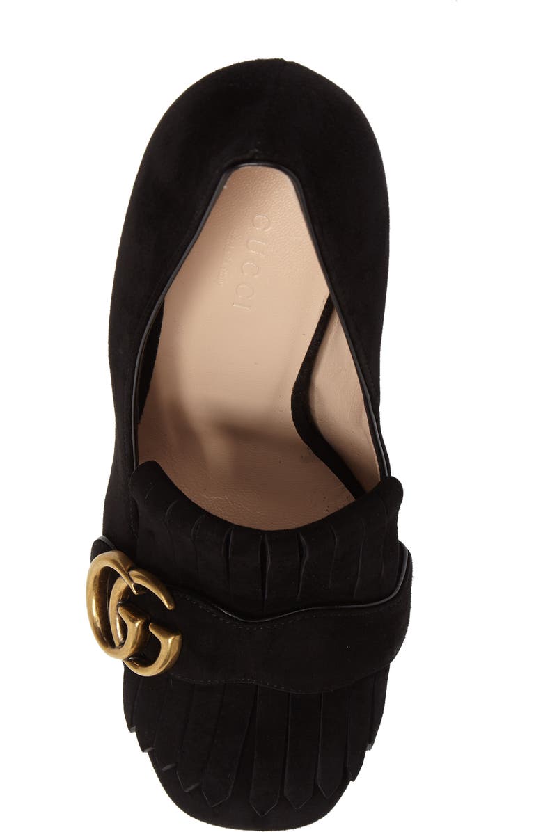Gucci Marmont Kiltie Loafer Pump, Alternate, color,
