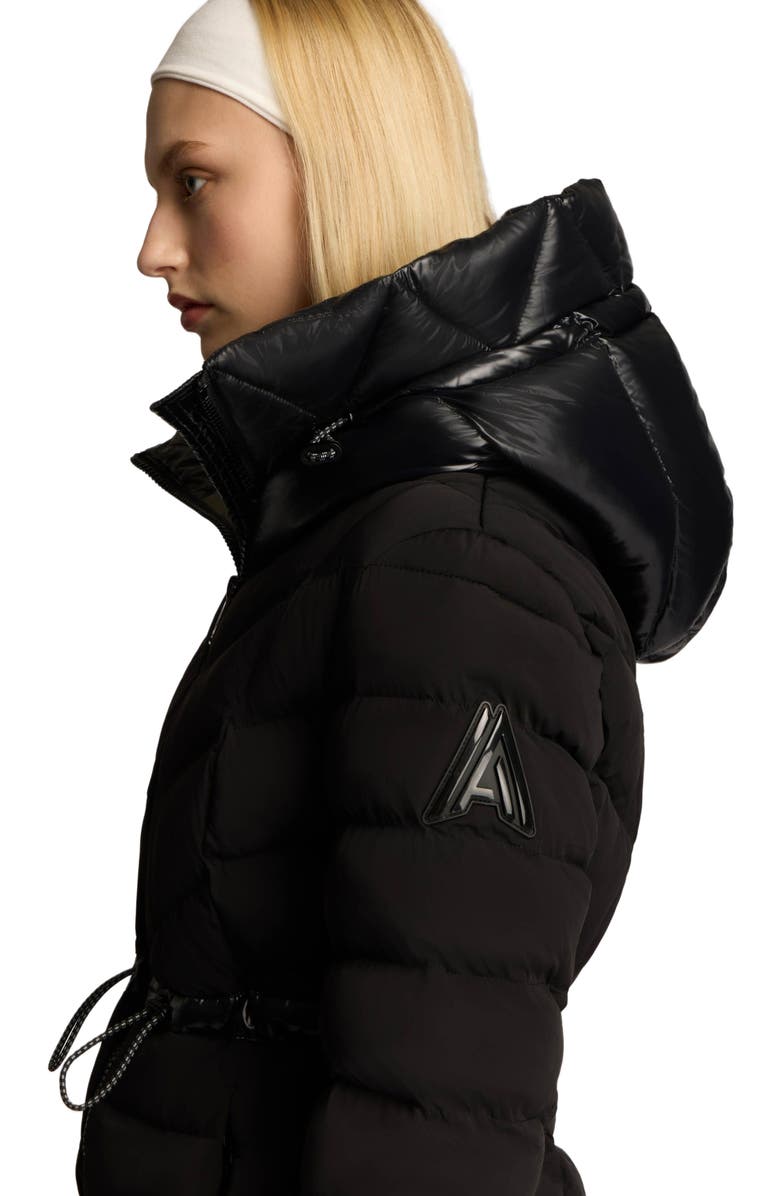 Alpenhaus Everlong Lightweight Herringbone Quilted Puffer with Lustre Detailing, Alternate, color, Black
