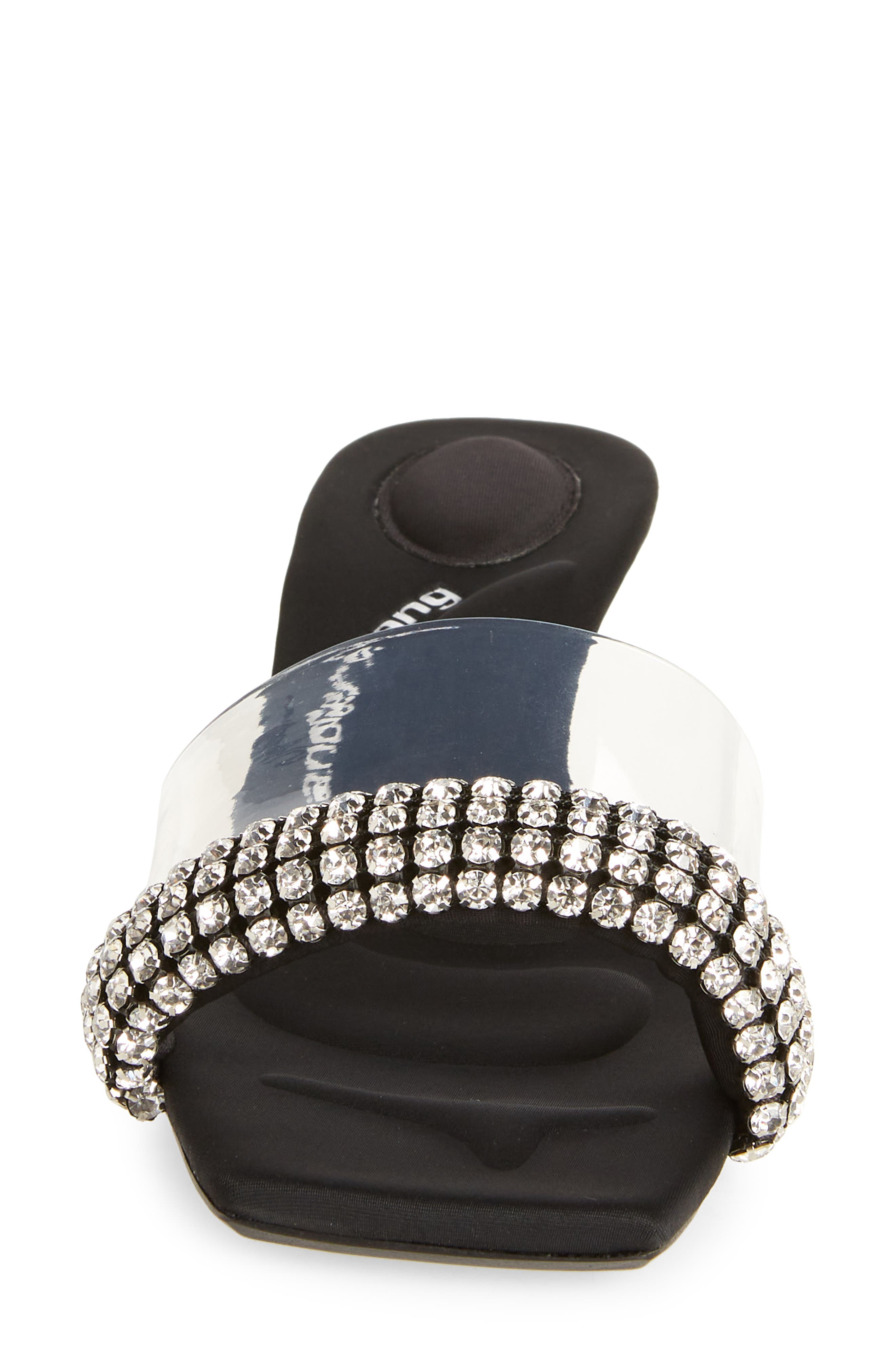 Alexander Wang Jessie Crystal Embellished Slide Sandal, Alternate, color, 