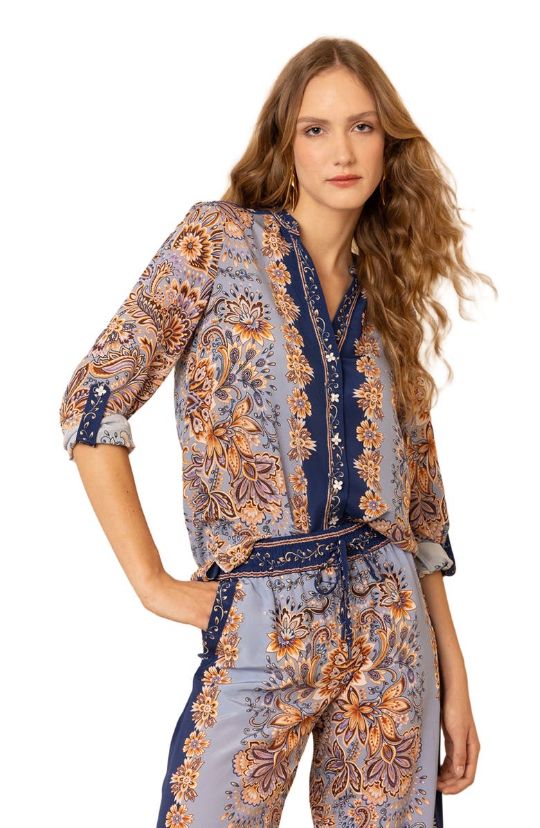 Hale Bob Jaylani Silk Pant, Alternate, color, 