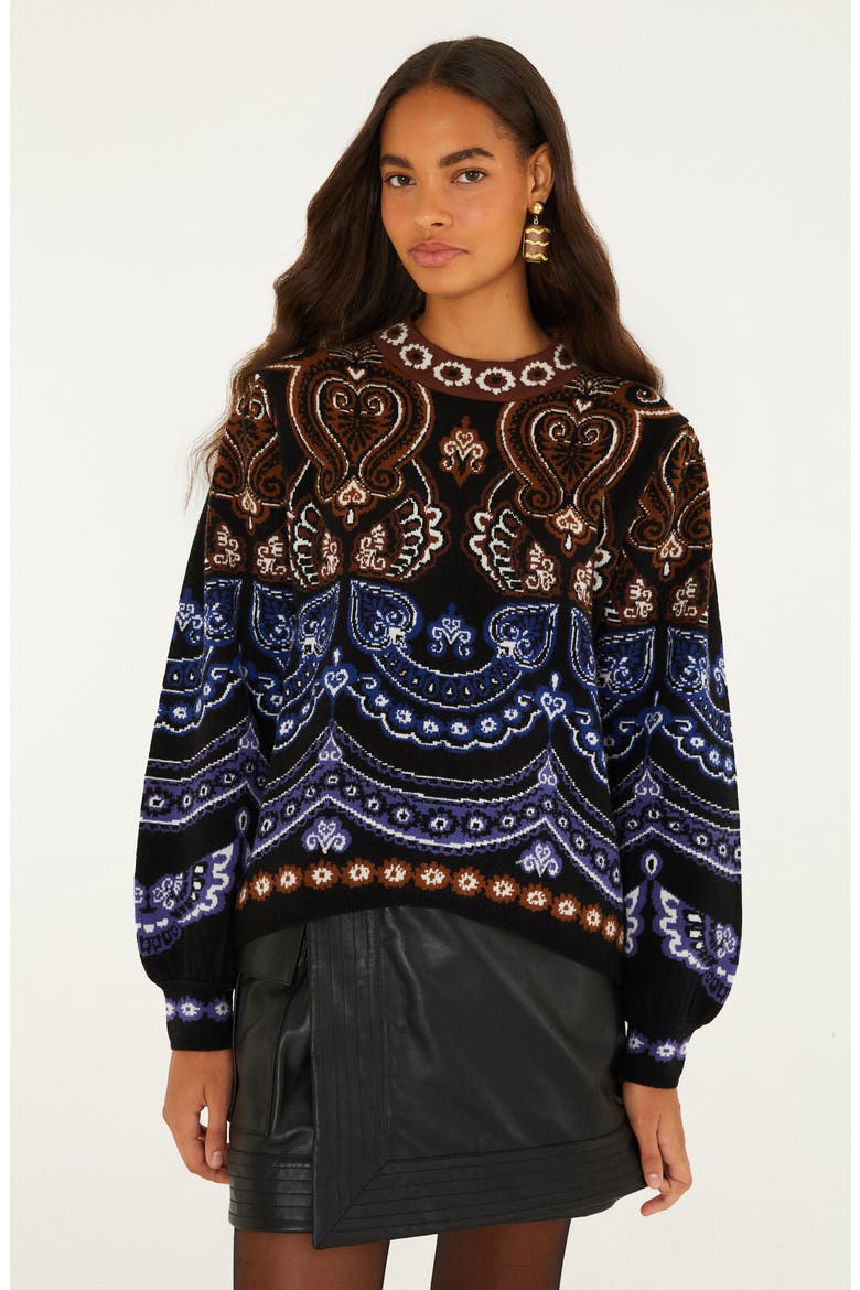 Nicole Knit Sweater, Alternate, color, BROWN