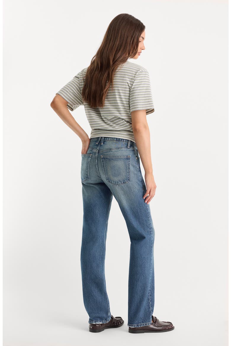 Mid Rise Straight Leg Jeans, Alternate, color, INDIGO1282