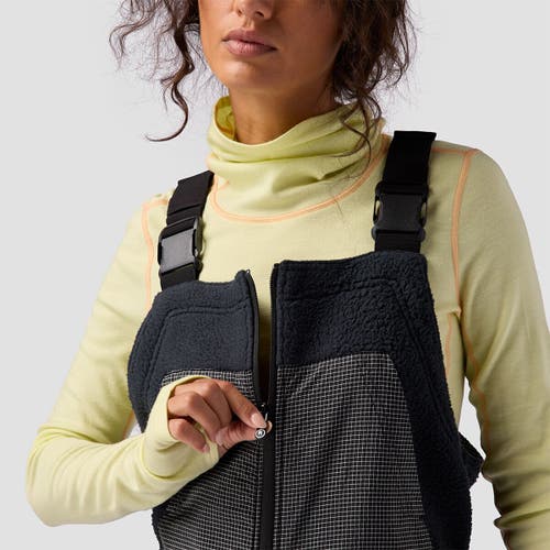 Backcountry Wander Pile-fleece Overall In Black