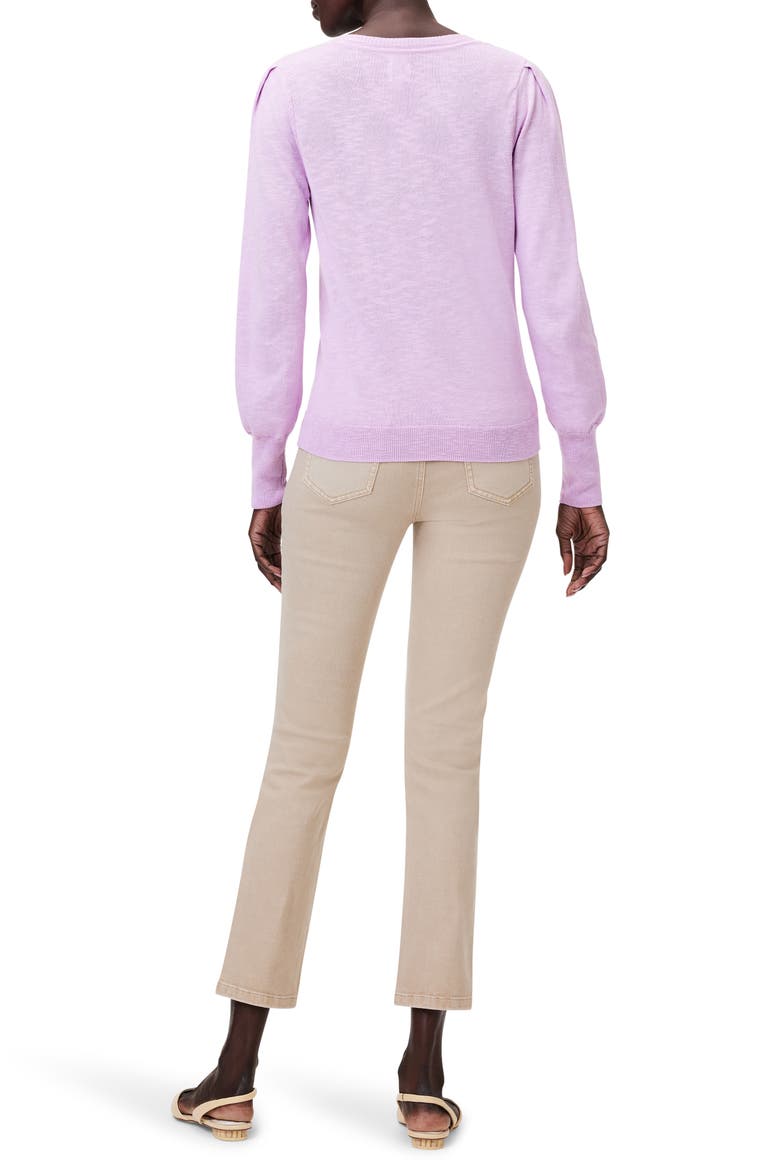 Slub Cotton Blend Sweater, Alternate, color, TULIP