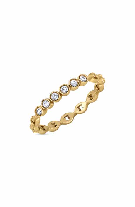 Bony Levy Monaco 18K Yellow Gold Diamond Stackable Ring