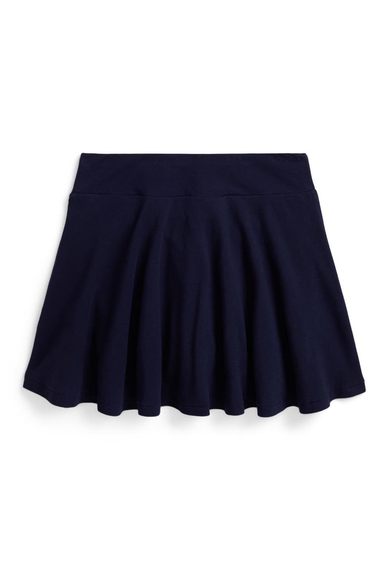 Kids' Stretch Mesh Skort, Alternate, color, REFINED NAVY