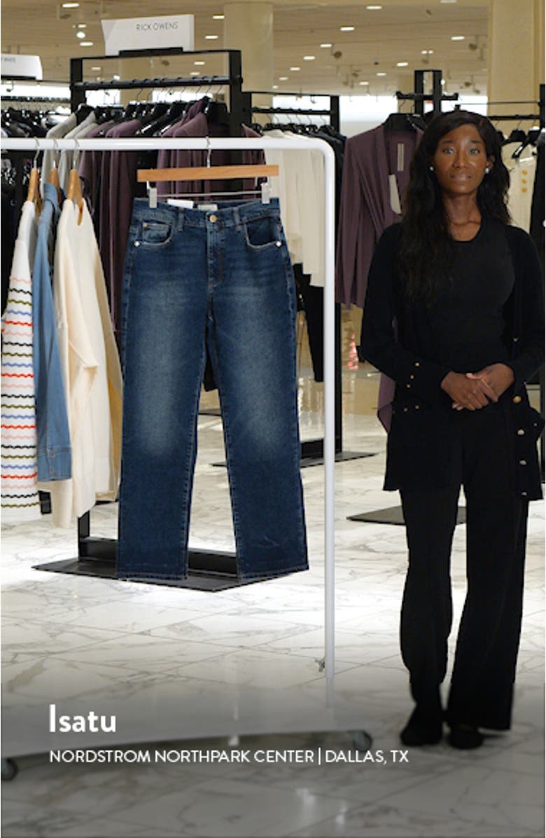 Patti High Waist Ankle Straight Leg Jeans, sales video thumbnail