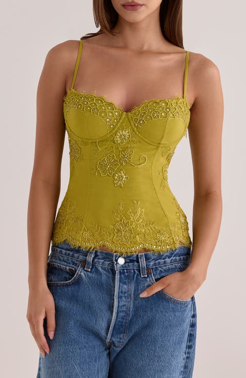 Soraya Lace and Bead Corset Top