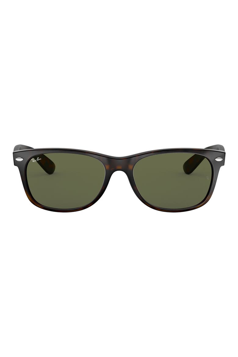 Wayfarer 58mm Rectangular Sunglasses, Main, color, TORTOISE/ CRYSTAL GREEN