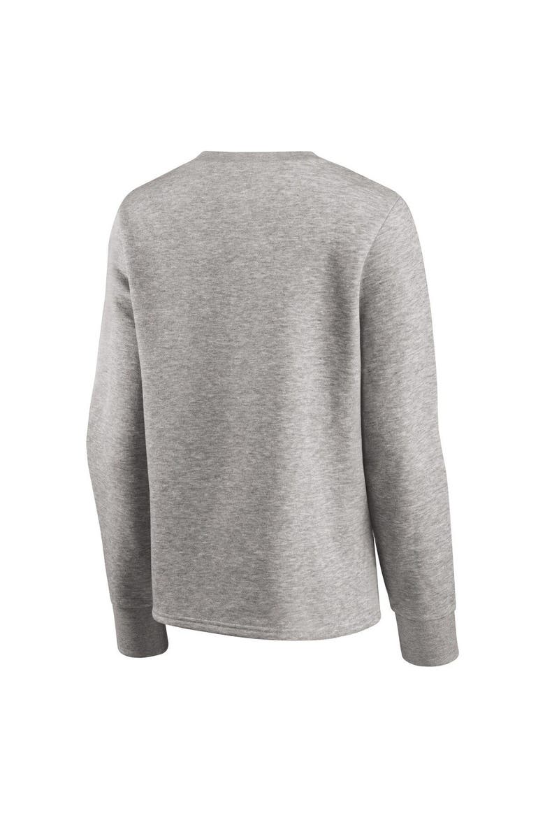 Women's Fanatics Branded Heathered Gray Vegas Golden Knights Fan Favorite Script Pullover Sweatshirt, Alternate, color, Heather Gray