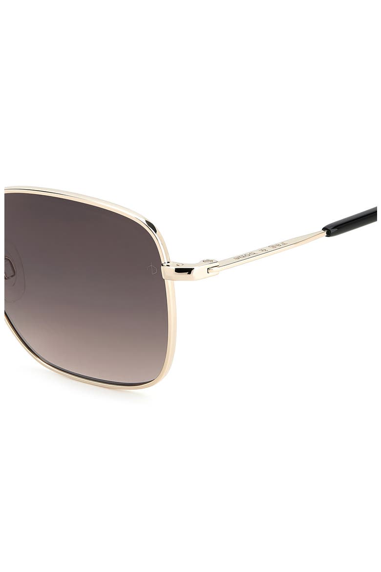 52mm Gradient Square Sunglasses, Alternate, color, GOLD/ BROWN GRADIENT