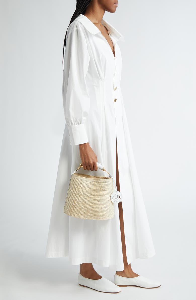 Altuzarra Mini Watermill Straw Handbag, Alternate, color,