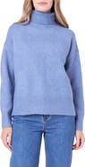 English Factory Notch Hem Turtleneck Sweater
