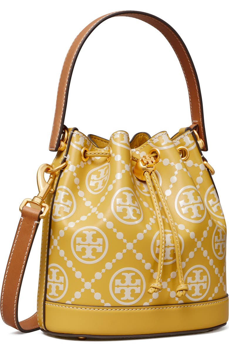 Tory Burch T Monogram Embossed Bucket Bag, Alternate, color,