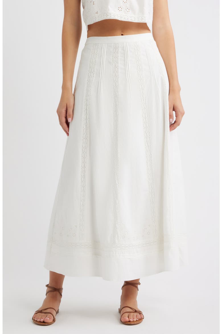 Aylin Midi Skirt, Main, color, IVORY