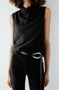 MANGO Georges Draped Neck Tank