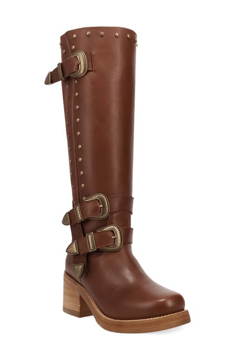 Fillmore Studded Knee High Boot