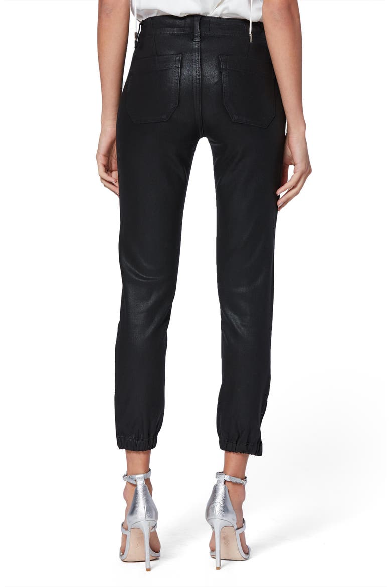 Mayslie Jogger Pants, Alternate, color, BLACK FOG LUXE COATED
