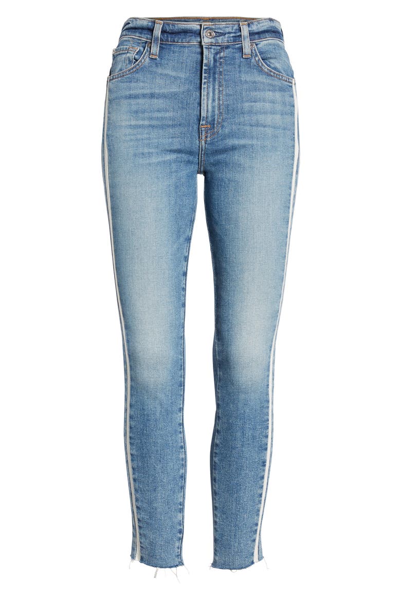 7 For All Mankind® Side Stripe Ankle Skinny Jeans, Alternate, color, SLOANE VINTAGE