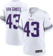 Nike Men's Nike Andrew Van Ginkel White Minnesota Vikings Alternate Game Jersey