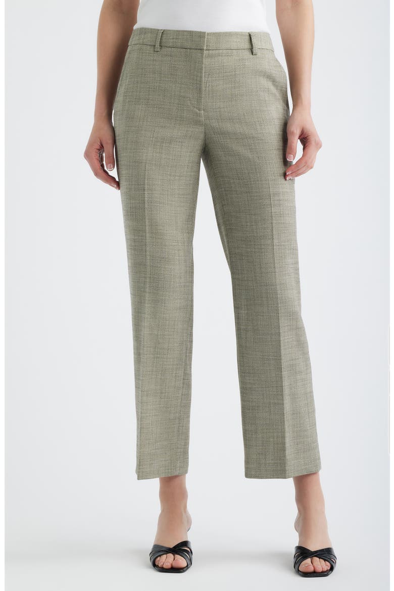 Slash Pocket Straight Leg Pants, Main, color, BAY LEAF MULTI