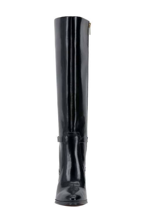 Vince Camuto Vcskylie Womens Zipper Man Made Over-the-knee Boots In Black Plsgll
