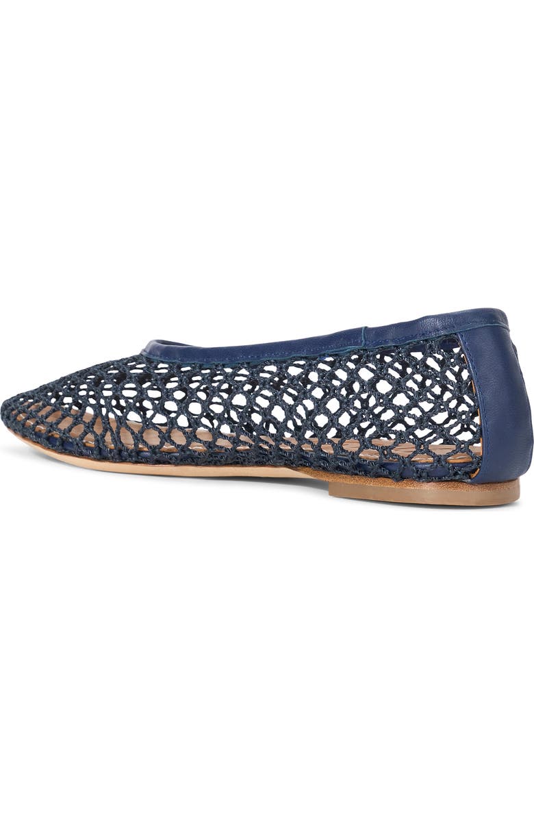 STAUD Alba Ballet Flat, Alternate, color, Navy