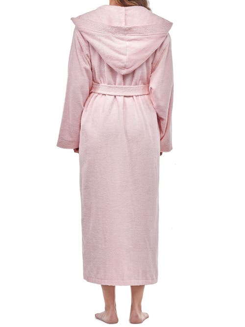 Arus Paradise Womens Hooded Cotton Bath Robe In Pink