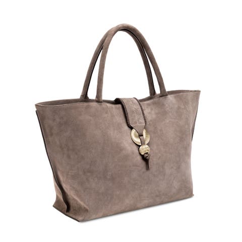 Boho Chic Taupe Medium Tote Bag