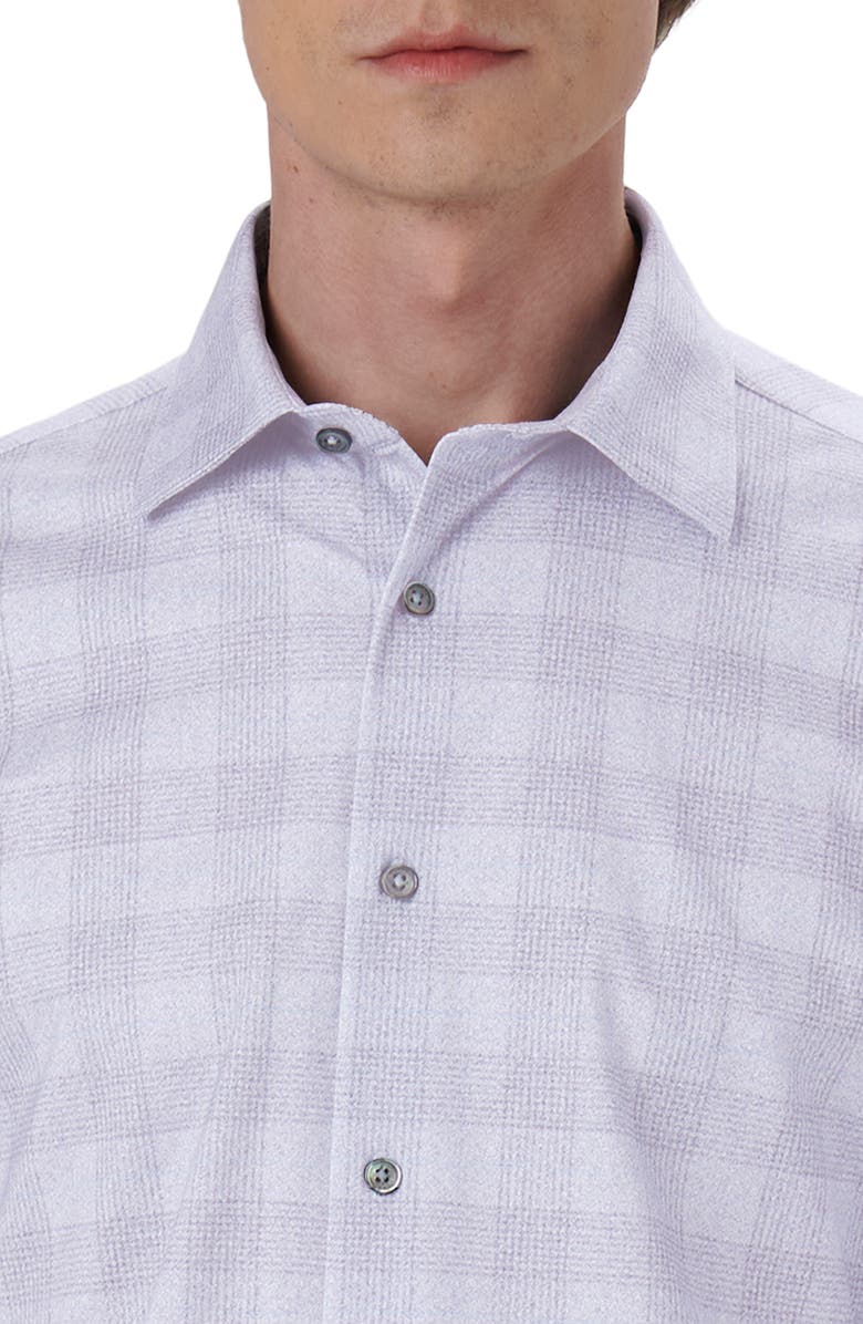 Bugatchi James OoohCotton<sup>®</sup> Plaid Button-Up Shirt, Alternate, color, Lavender