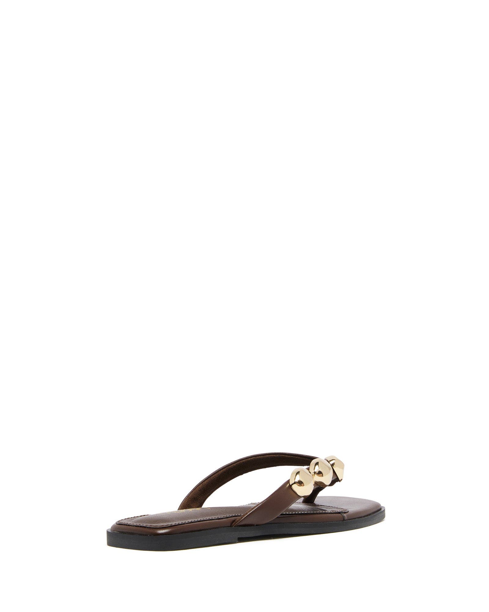Guise Square Toe Thong Sandal, Alternate, color, Chocolate Smooth Pu
