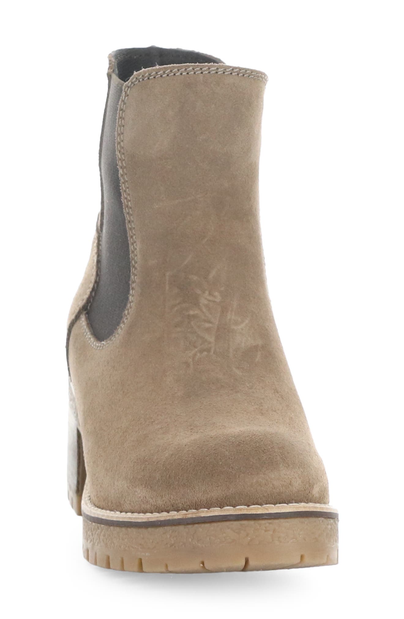 Bos. & Co. Mercy Waterproof Zip Bootie, Alternate, color, Taupe Suede