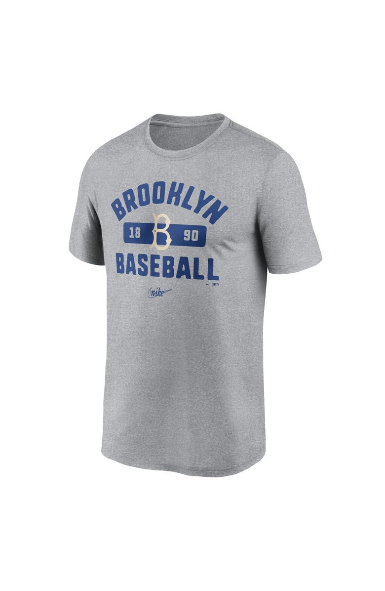Nike Men's Nike Heather Gray Brooklyn Dodgers Legend T-Shirt, Alternate, color, Heather Gray
