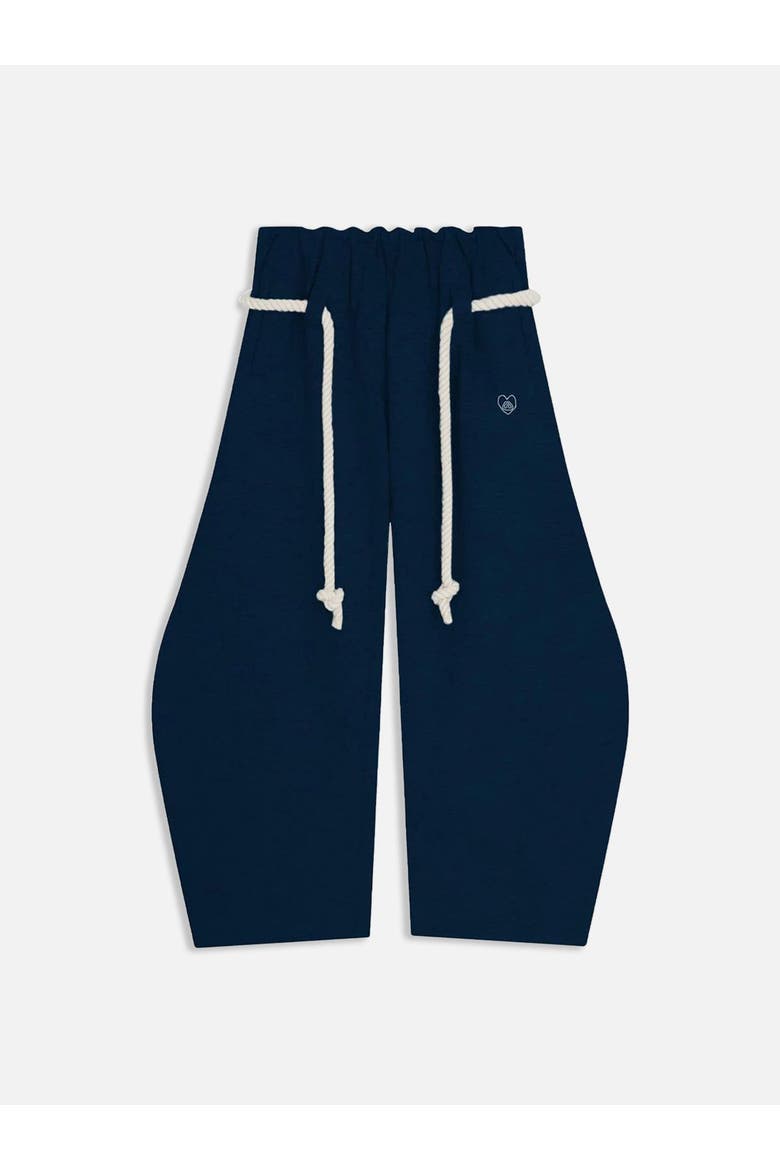 Super Baggy Barrel Sweatpants, Main, color, Navy Blue