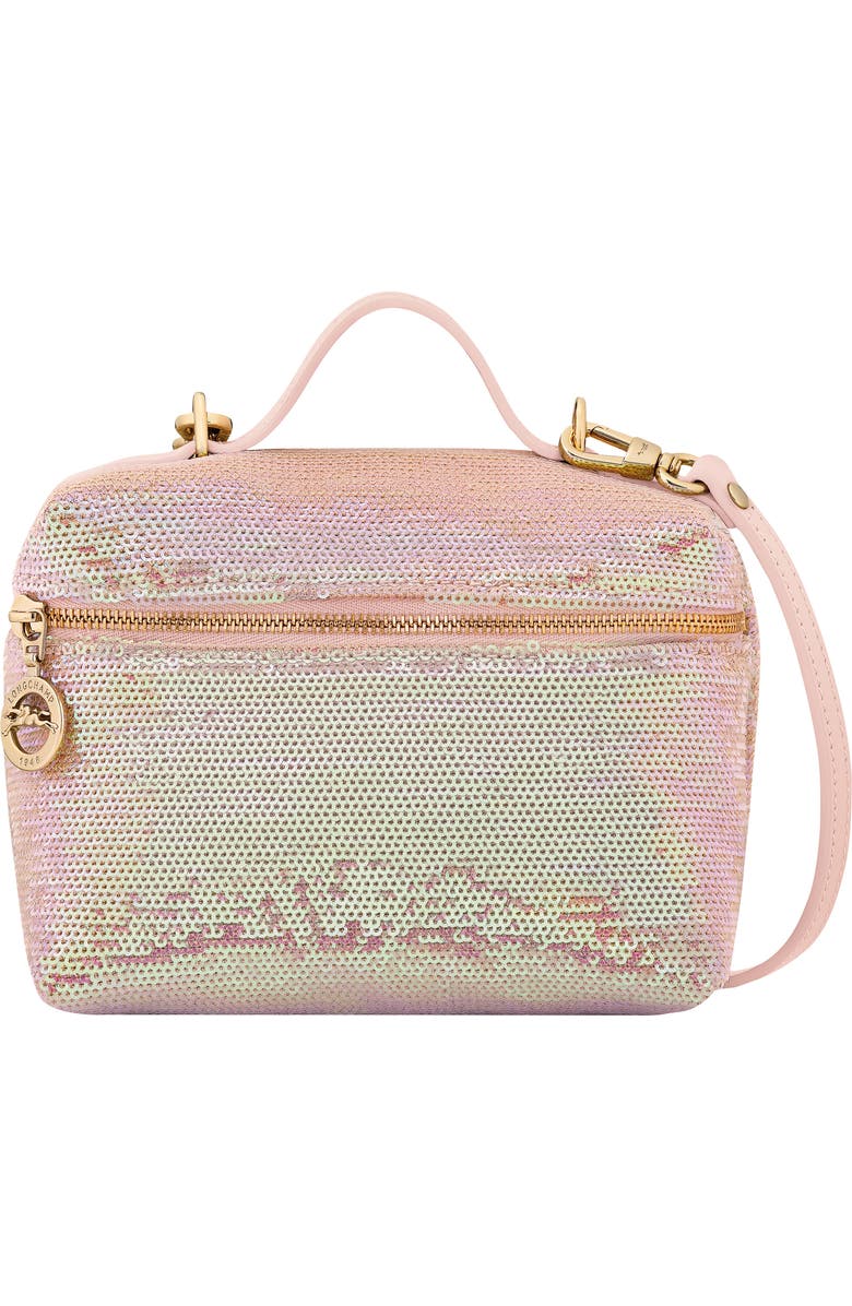 Longchamp Le Pliage Sequin Vanity Crossbody Bag, Main, color,