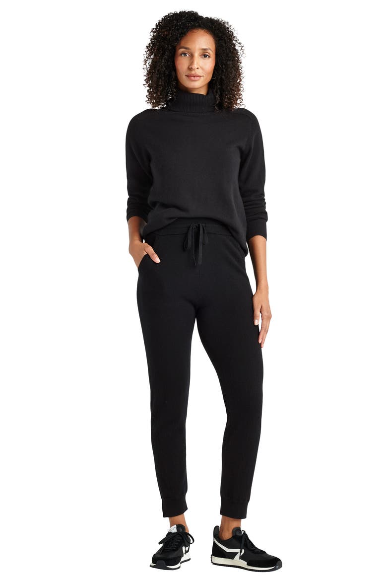 Elin Turtleneck Sweater, Alternate, color, BLACK