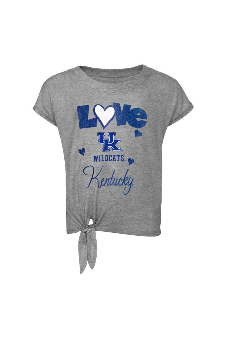 Infant Heather Gray/Royal Kentucky Wildcats Forever Love T-Shirt & Leggings Set, Alternate, color, Heather Gray