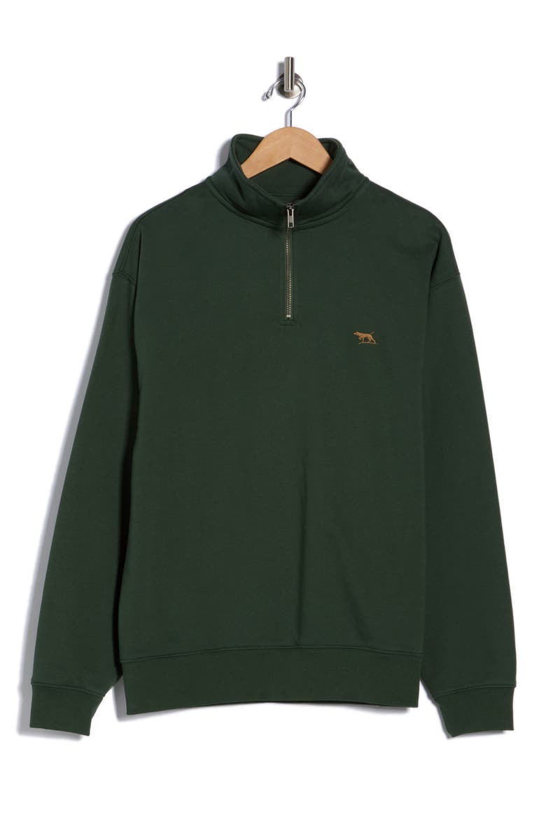 Bayview Road Quarter-Zip Pullover Sweatshirt, Alternate, color, FOREST