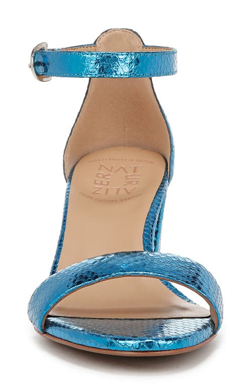 Naturalizer Vera Glitz Ankle Strap Sandal In Blue