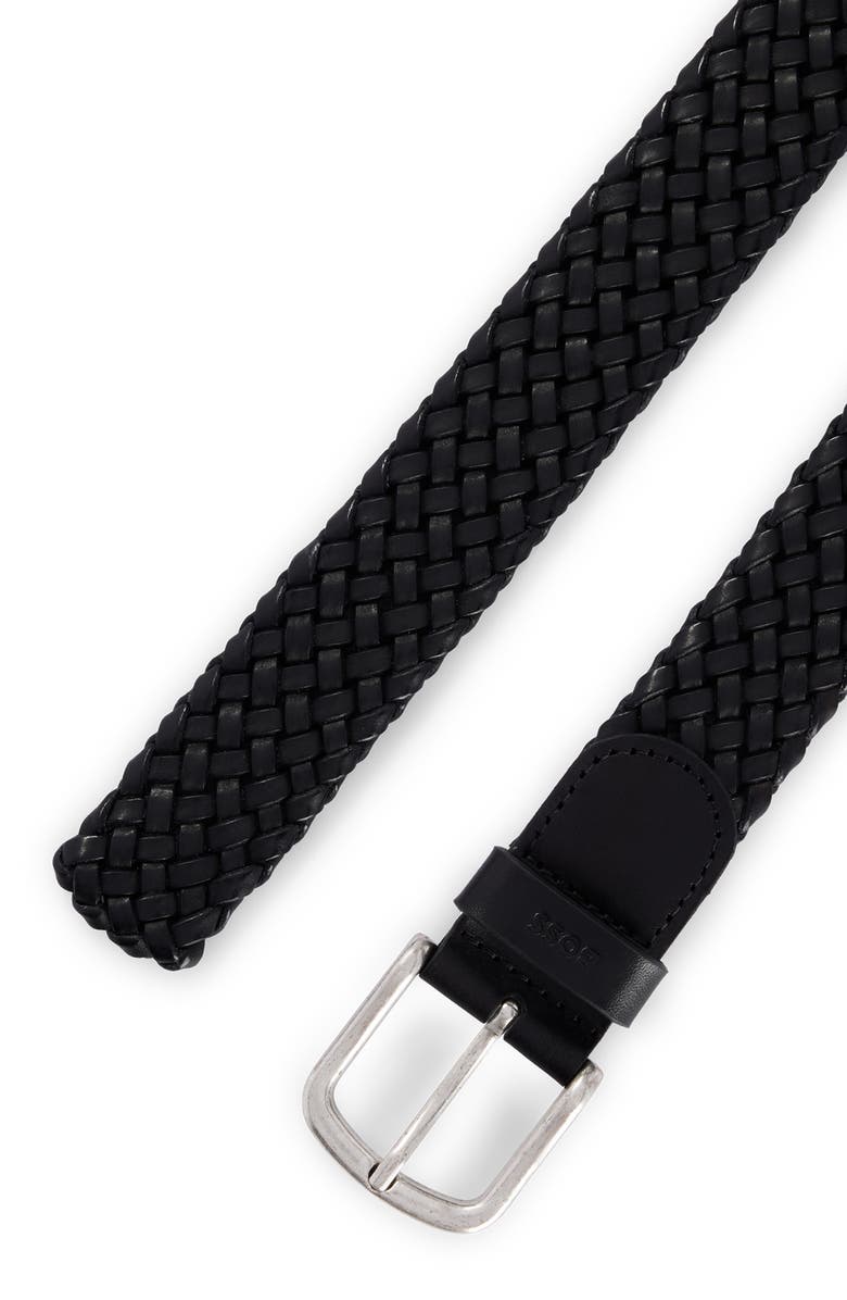 BOSS Sash Woven Leather Belt, Alternate, color,