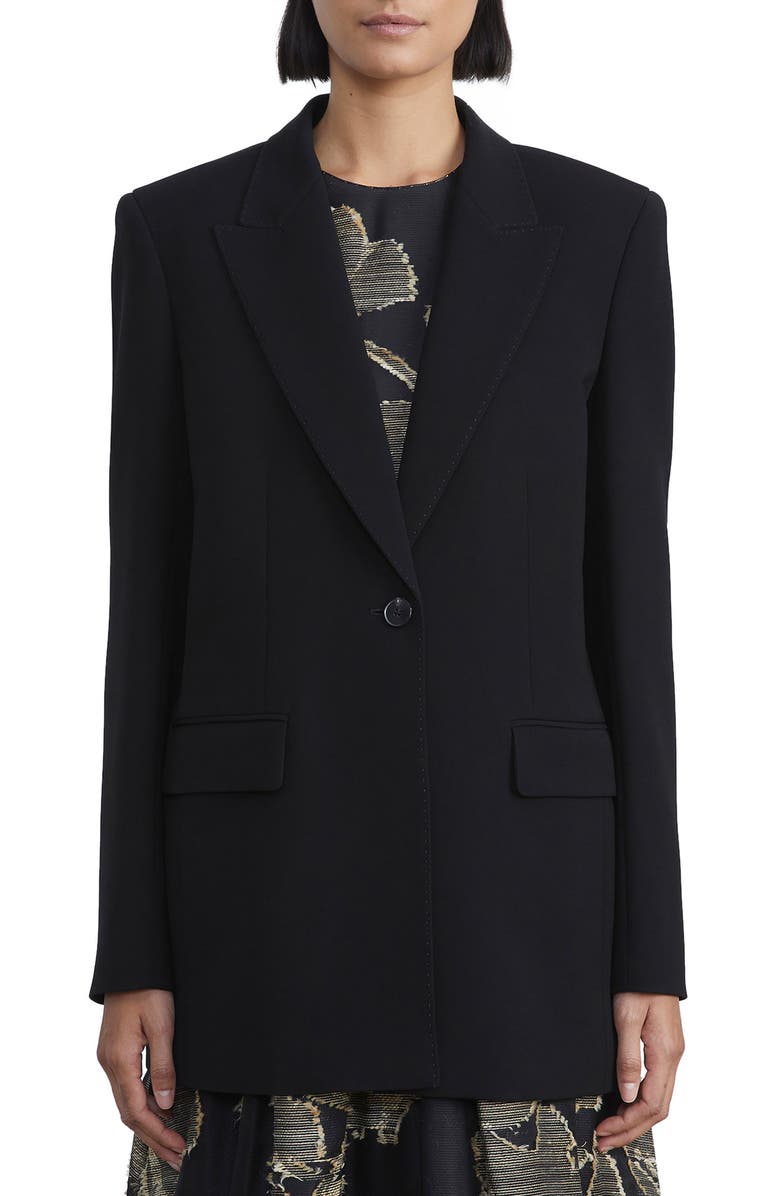 Lafayette 148 New York Finesse Crepe Blazer, Main, color, 