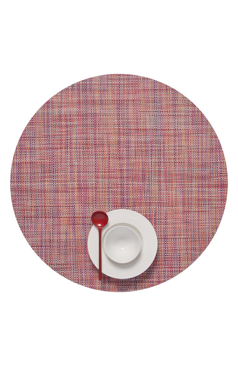 Chilewich Mini Basketweave Round Placemat, Main, color, 