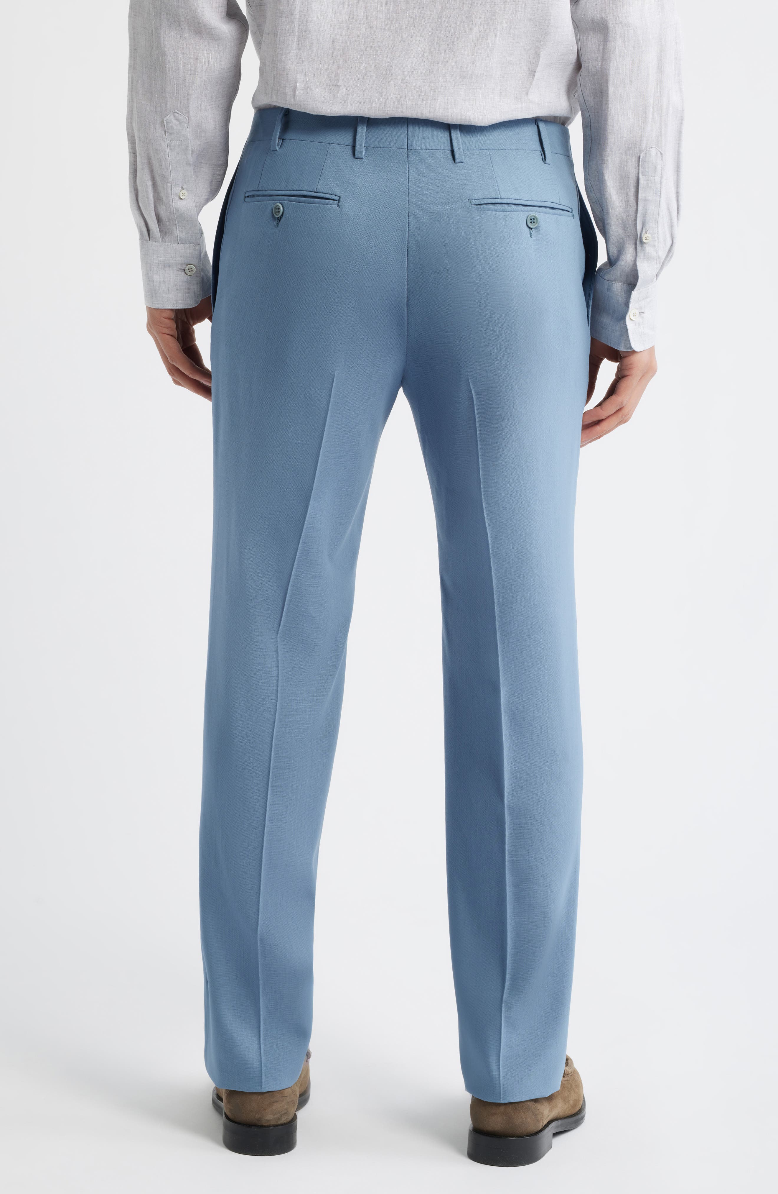 Trim Fit Impeccabile Wool Suit Pants - image 2