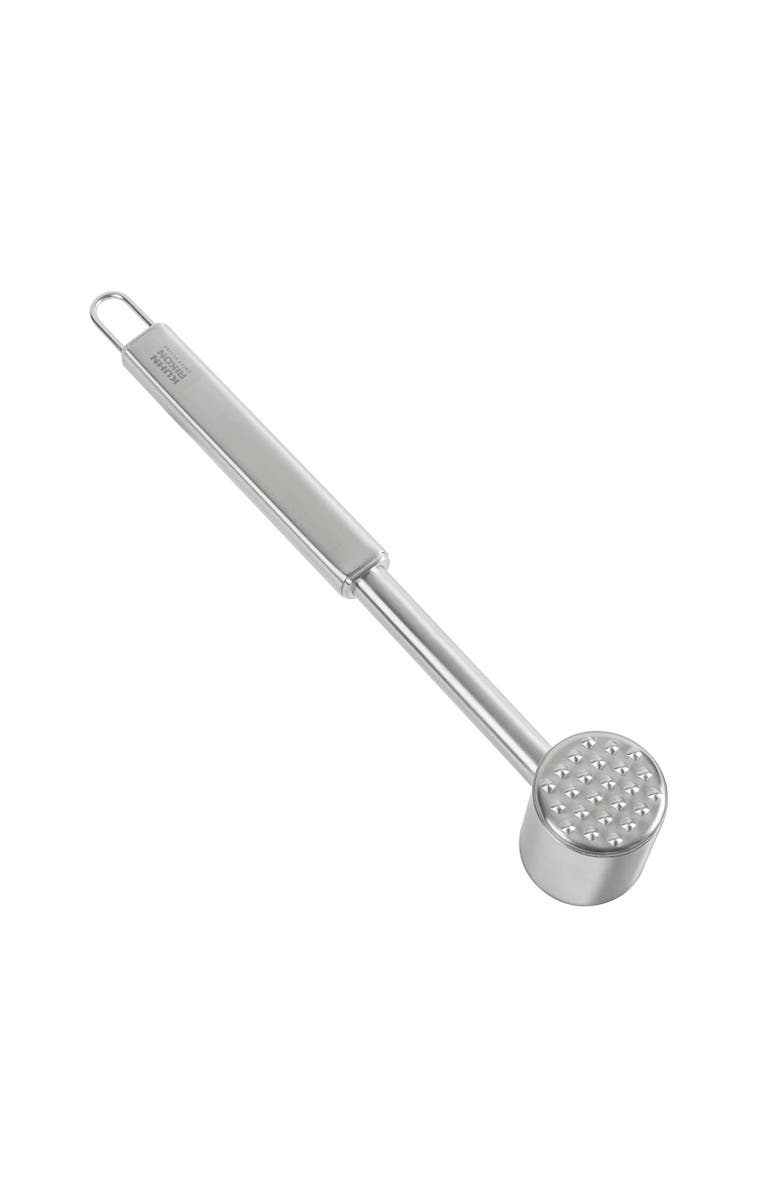 Kuhn Rikon Essential Meat Tenderizer, Dual-Sided Stainless Steel Head, Main, color, Silver