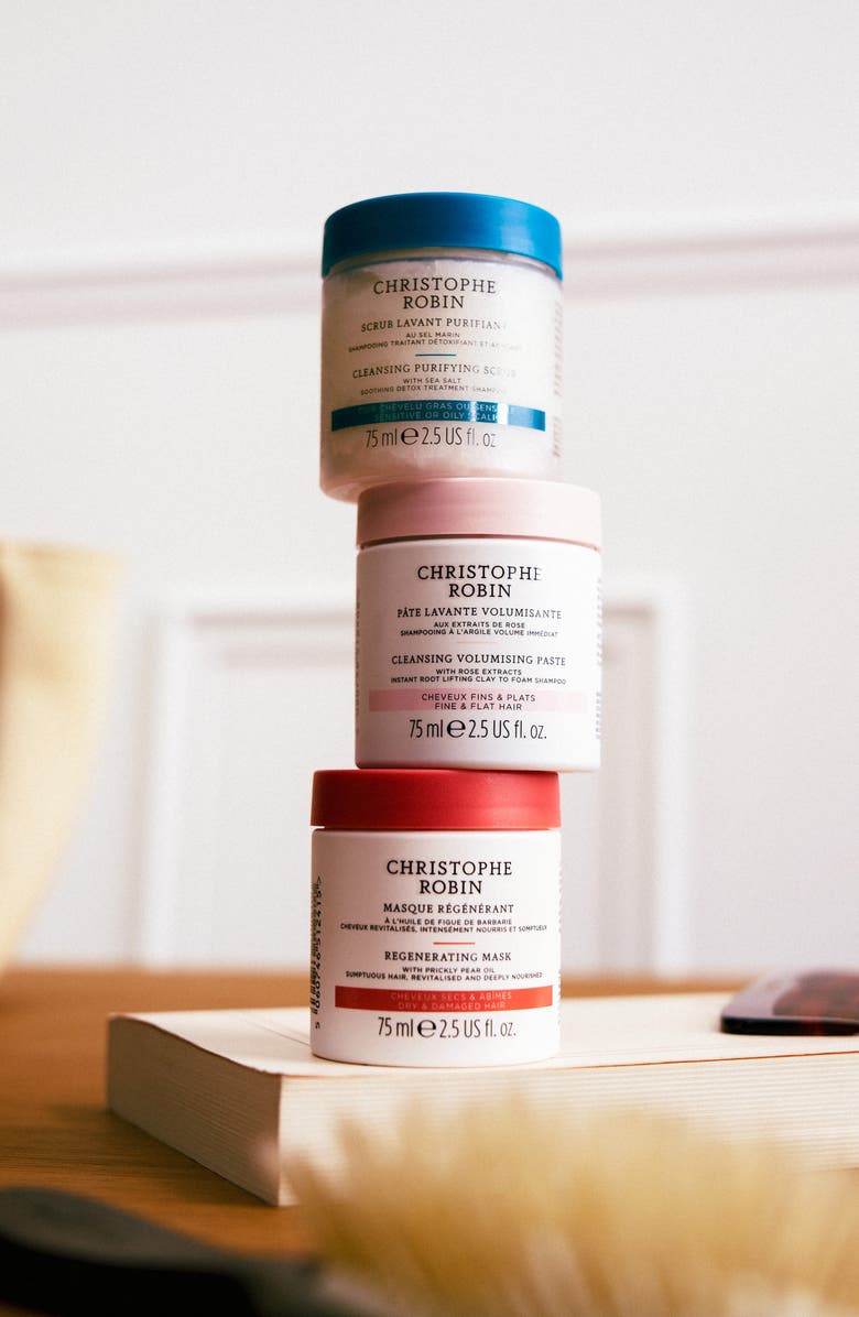 Christophe Robin Regenerating Mask with Rare Prickly Pear Seed Oil, Alternate, color, White/ Orange