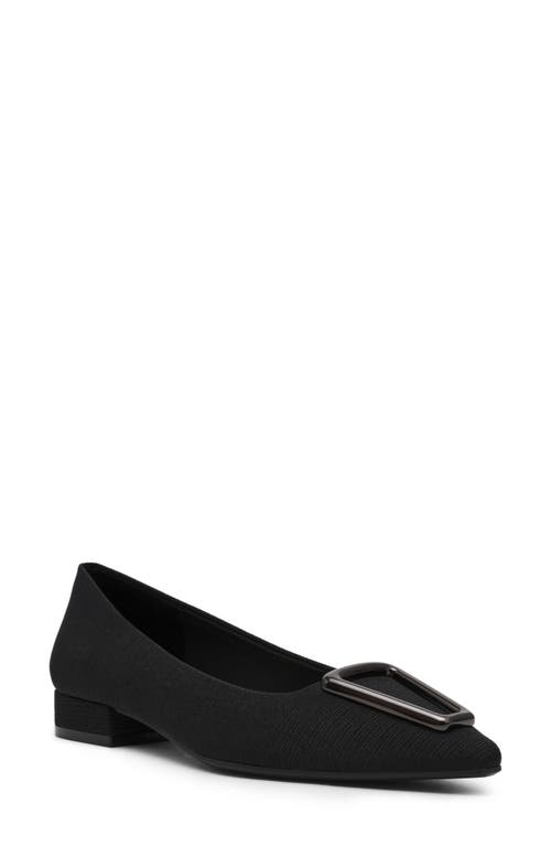 Anne Klein Cavina Pointed Toe Flat In Black