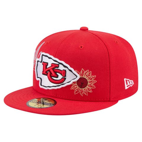 Men's New Era Red Kansas City Chiefs State Stitch 59FIFTY Fitted Hat