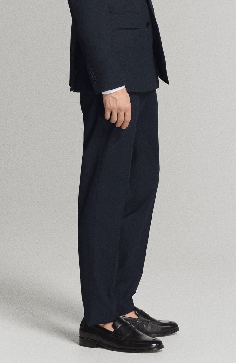 MANGO Milan Slim Fit Suit Pants, Alternate, color, Navy